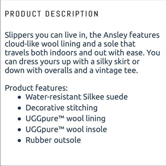 UGG Women’s Ansley Light Gray Suede Slippers - Picture 13 of 13